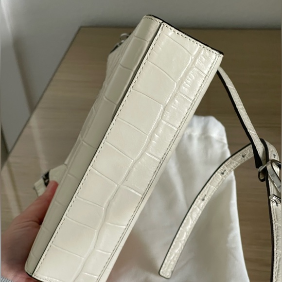 STAUD Mini Croc Embossed Leather Hobo Bag - Picture 5 of 11